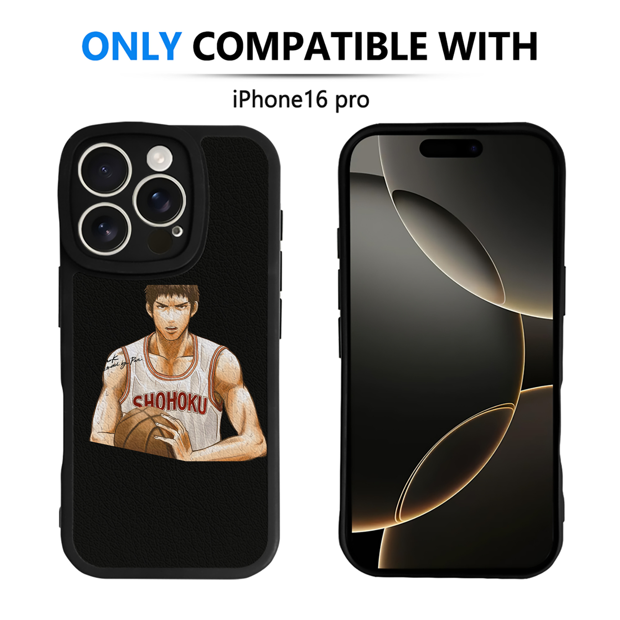 （画像用） SLAM DUNK／スラムダンク 【iPhone 16シリーズ対応】シリコンスマホケース（レザー調） 材質：シリコン